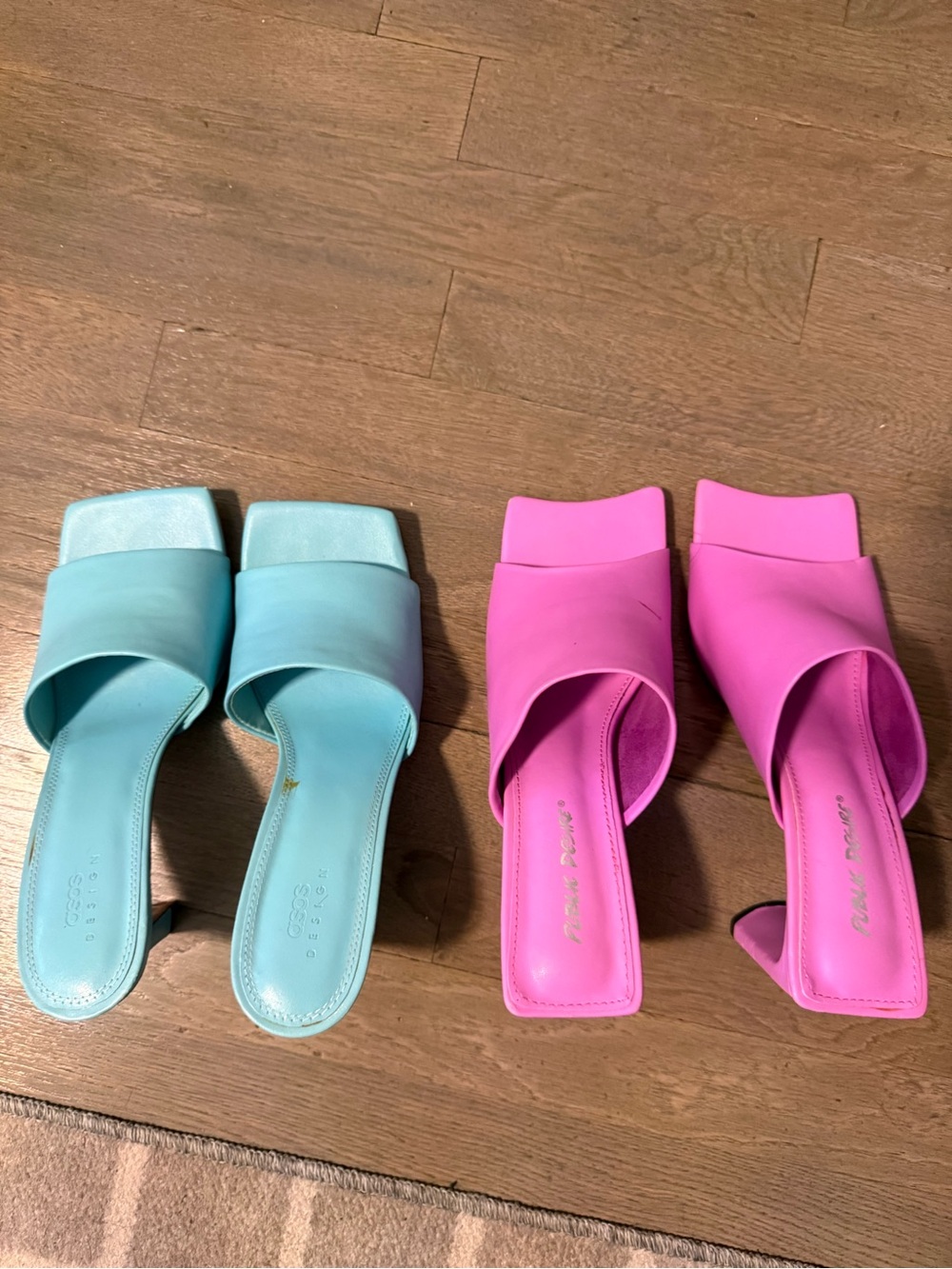 Pink and turquoise women’s heels bundle  size 9